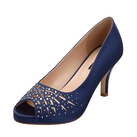 ladies navy blue shoes